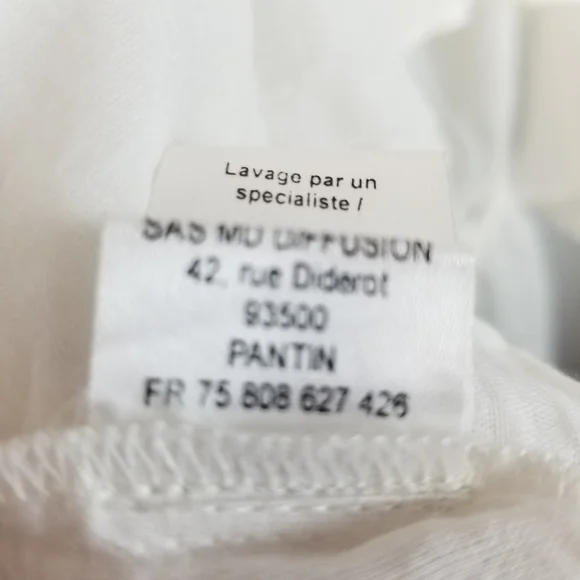 Mes Demoiselles Paris White Hi-low Top Size 38 EU or small US - Picture 3 of 7